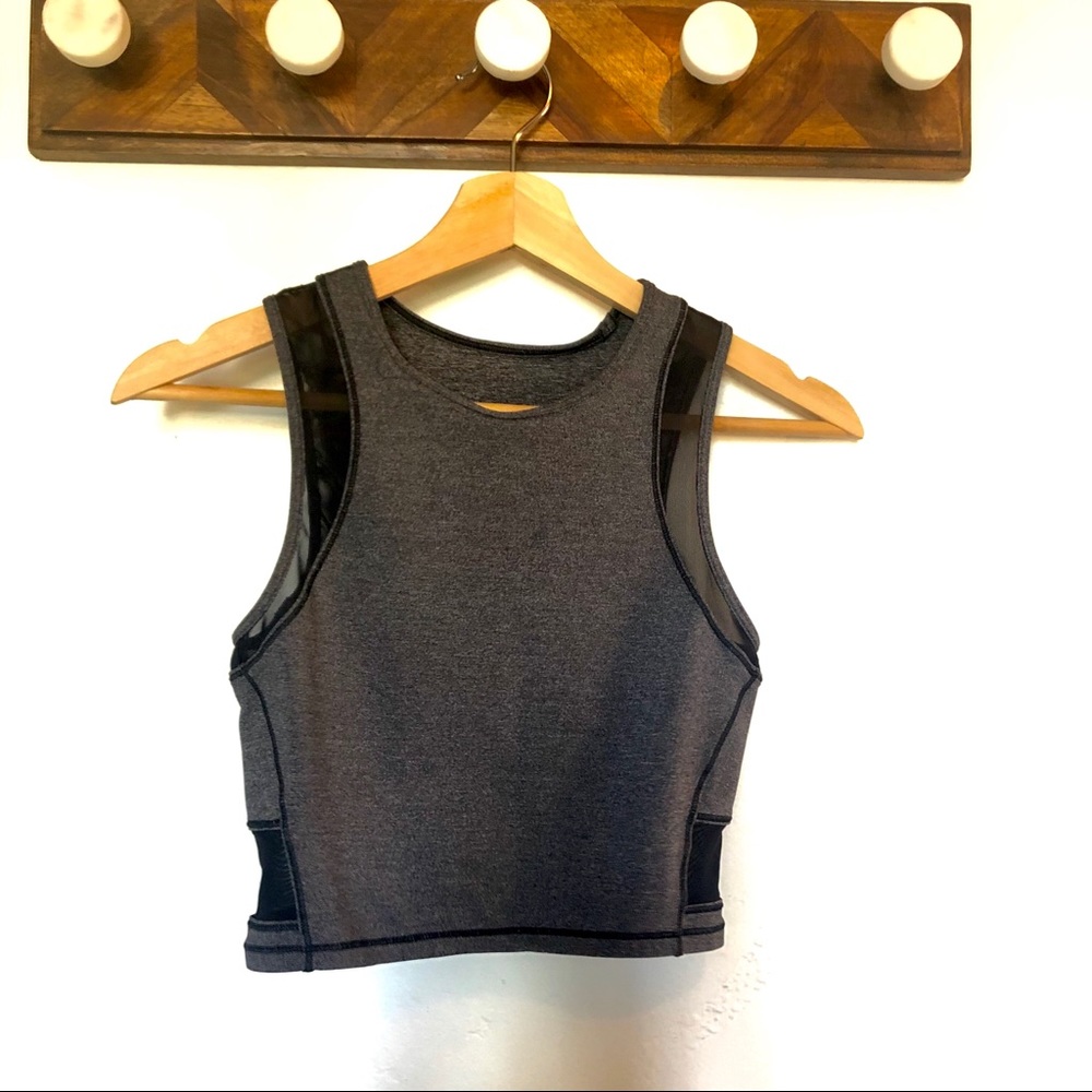 Lululemon Gray Mesh Tank Top